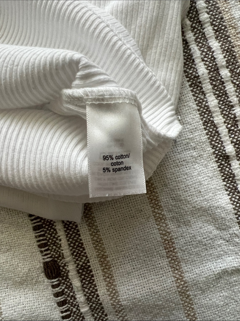 Classic White Ribbed Tank - Women's Slim Fit - Picture 5 of 6